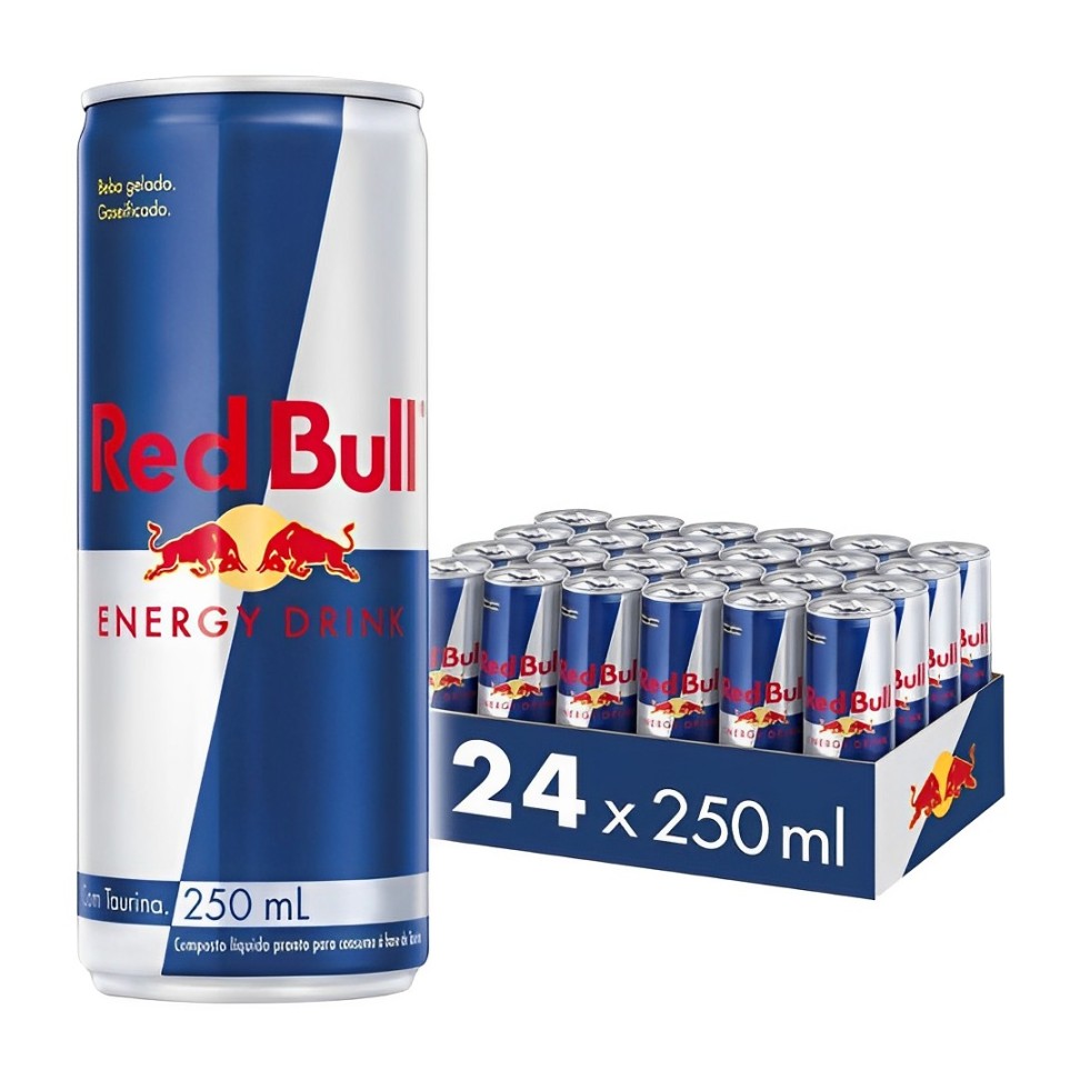 Red Bull Energy Drink 24 x 250ml -Premium Energy Boost with Red Bull's Signature Formula