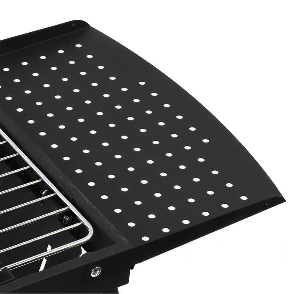 EVOKK Portable BBQ Grill, Folding BBQ Charcoal Grill Disposable Barbecue Smoker Grill, Small Stainless Steel Barbecue Grill for Outdoor Camping Garden Picnic Trip Beach