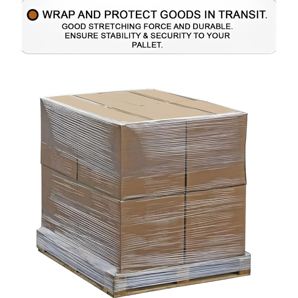 Multi Use Strong Pallet Wrap Cling Film | Water & Moisture Proof Pallet Stretch Shrink Wrap | Tear Resistant | High-Quality Easy to Use Pallet Wrap 400mm x 250m (6)