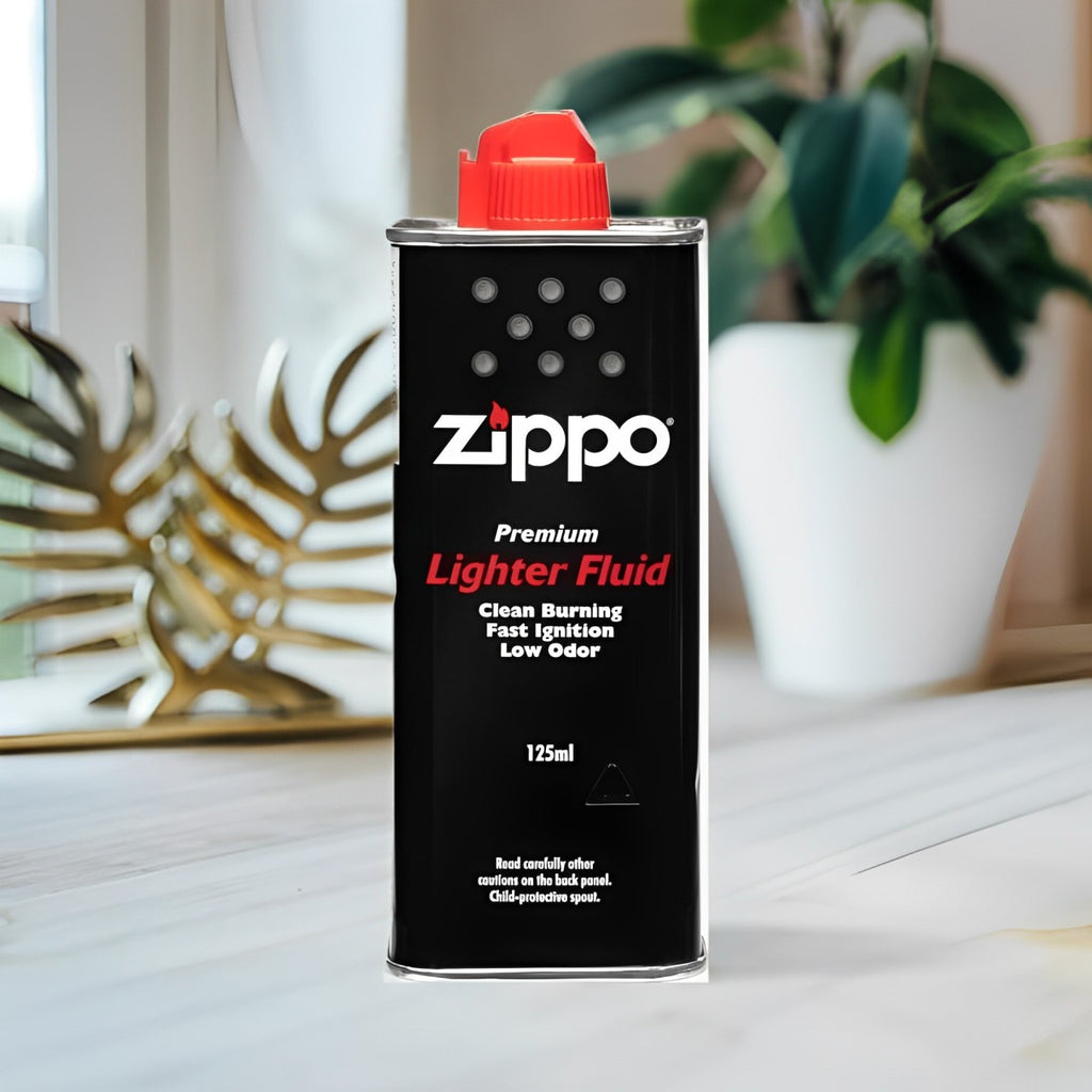 Ziippo Lighter Fuel, Works with Ziippo Windproof Lighter and Ziippo Refillable Hand Warmer, Fast Ignition, Low Odor, Lighter Fuel Refill, Easy Fill Nozzle, Black, 125 ml (Pack of 6)