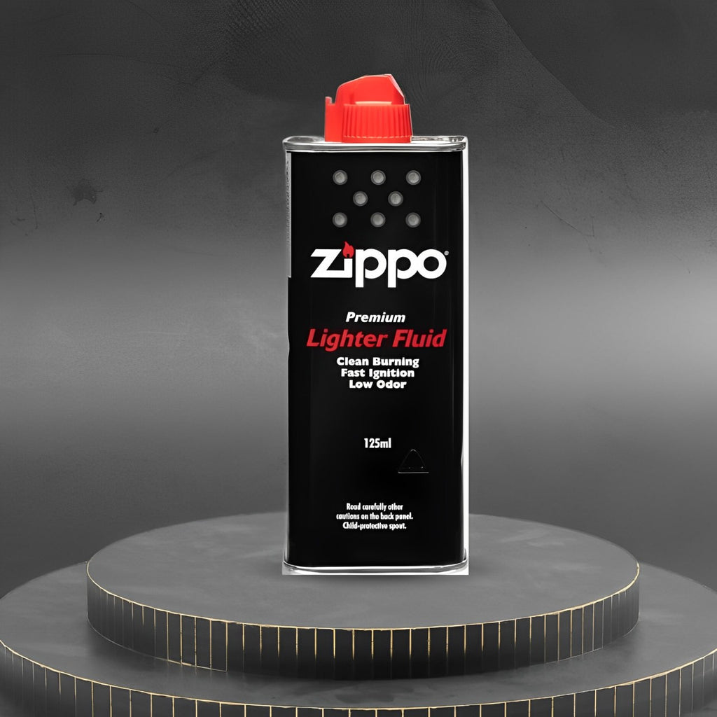 Ziippo Lighter Fuel, Works with Ziippo Windproof Lighter and Ziippo Refillable Hand Warmer, Fast Ignition, Low Odor, Lighter Fuel Refill, Easy Fill Nozzle, Black, 125 ml (Pack of 6)